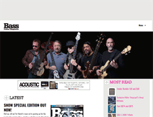 Tablet Screenshot of bassguitarmagazine.com